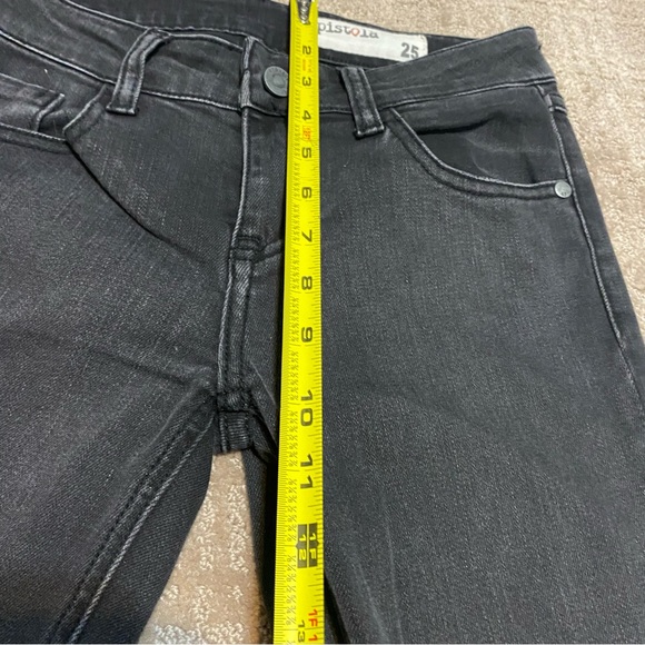 {Pistola Denim} Ripped Jeans With Zipper Detail on Ankle Size 25 - Picture 15 of 16